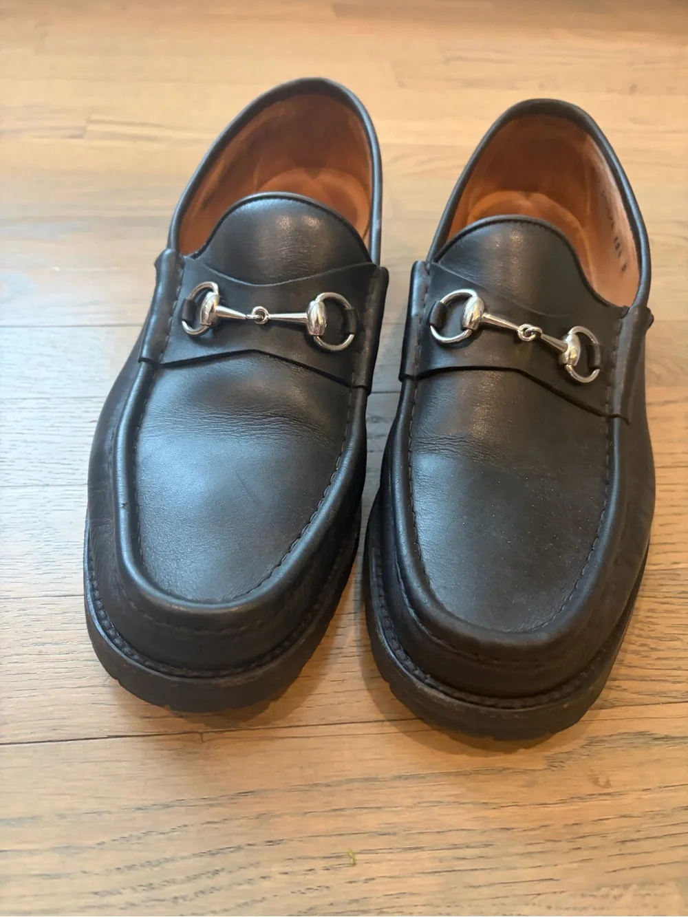 Gucci Men's Black Leather Loafers